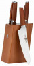 Набор ножей с подставкой Huohou German Molybdenum-Vanadium Steel 6-Piece Kitchen Knife Set HU0158
