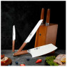Набор ножей с подставкой Huohou German Molybdenum-Vanadium Steel 6-Piece Kitchen Knife Set HU0158