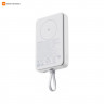 Беспроводной внешний аккумулятор Xiaomi Magnetic 10000mAh 33W со встроенным кабелем (Белый)