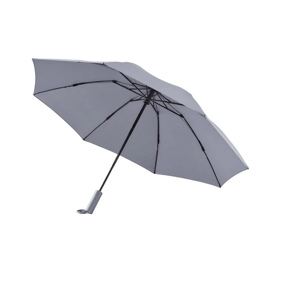 Зонт NINETYGO Fully Automatic Reverse Folding Lighting Umbrella обратного складывания со светодиодной подсветкой серый