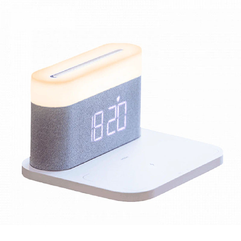 Ночник с беспроводной зарядкой и будильником Xiaomi VFZ Led Lamp Wireless Charger Белый