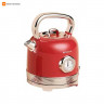 Электрочайник с датчиком температуры Sogee Retro Electric Kettle 2L (Красный)