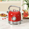 Электрочайник с датчиком температуры Sogee Retro Electric Kettle 2L (Красный)