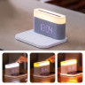 Ночник с беспроводной зарядкой и будильником Xiaomi VFZ Led Lamp Wireless Charger Белый