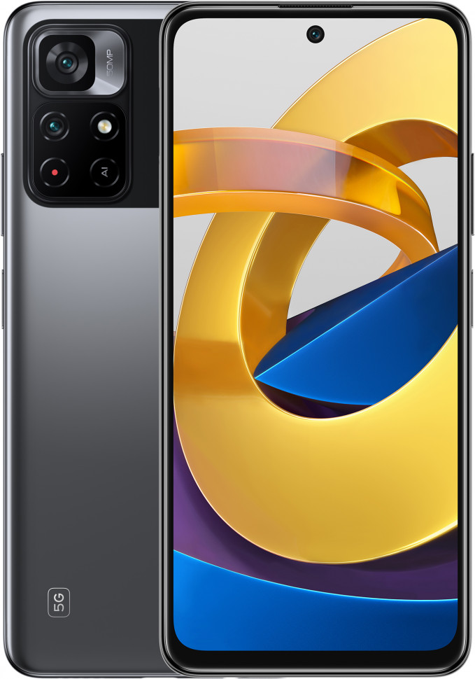 Мобильный телефон РОСО M4 Рrо 5G 4GB/64GB (Черная сила) EU / РОСО М4 Рrо 5G 4GB/64GB (Power Black) EU
