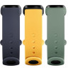 Ремешоки для Mi Smart Band 5 Strap (3-штуки в пачке) Navy Blue/Yellow/Mint Green