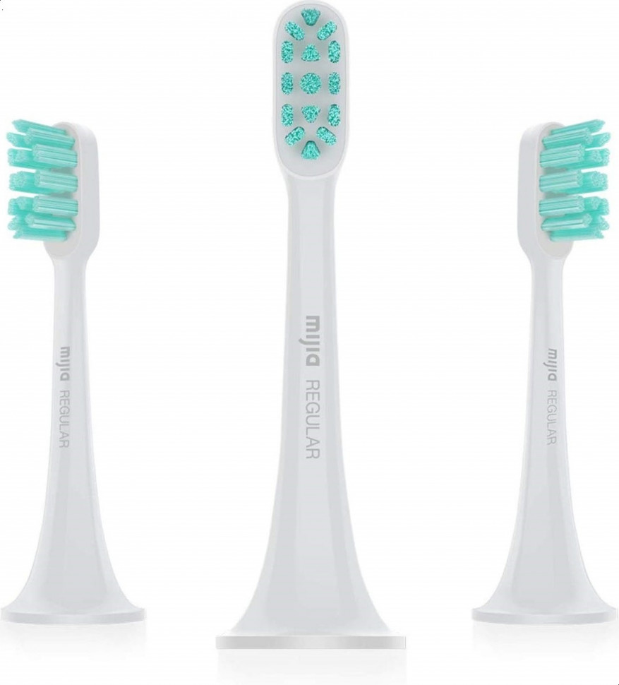 Сменная насадка для зубной щетки Xiaomi Mi Electric (3-штуки в пачке) (Светло-серого цвета)
