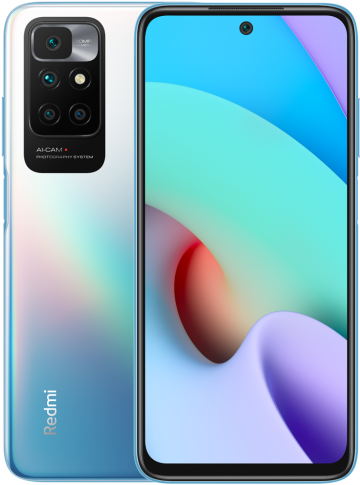 Мобильный телефон Xiaomi Redmi 10 4GB/128GB без NFC (Синие Море)  EU / Xiaomi Redmi 10 4GB/128GB without NFC (Sea Blue) EU