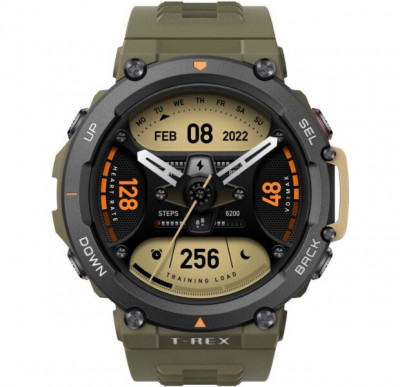Часы Amazfit T-Rex 2 (Зеленый) / Watch Amazfit T-Rex 2 (Wild Green)