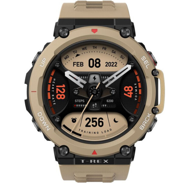 Часы Amazfit T-Rex 2 (Хаки)/ Watch Amazfit T-Rex 2 (Desert Khaki)