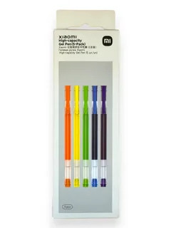 Набор цветных гелевых ручек Xiaomi High-capacity Gel Pen (5-Pack)