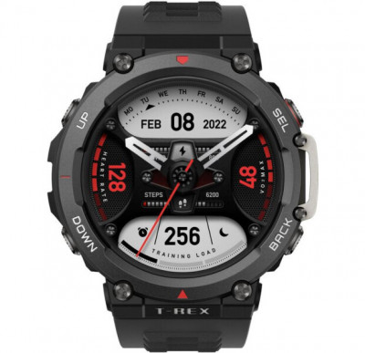 Часы Amazfit T-Rex 2 (Черный )/ Watch Amazfit T-Rex 2 (Ember Black)