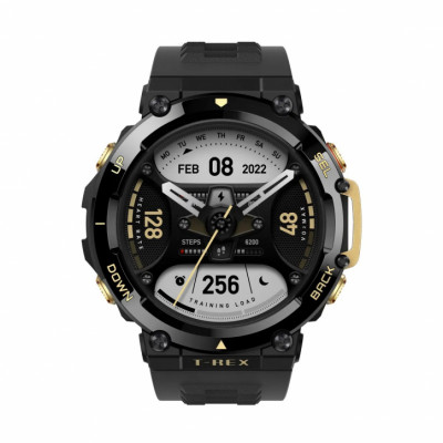 Часы Amazfit T-Rex 2 (Черный и Золотой)/ Watch Amazfit T-Rex 2 (Astro Black and Gold)