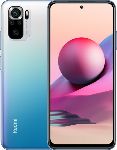 Мобильный телефон Xiaomi Redmi Note 10S 6GB/128GB (Синий океан) RU / Xiaomi Redmi Note 10S 6GB/128GB (Ocean Blue) RU