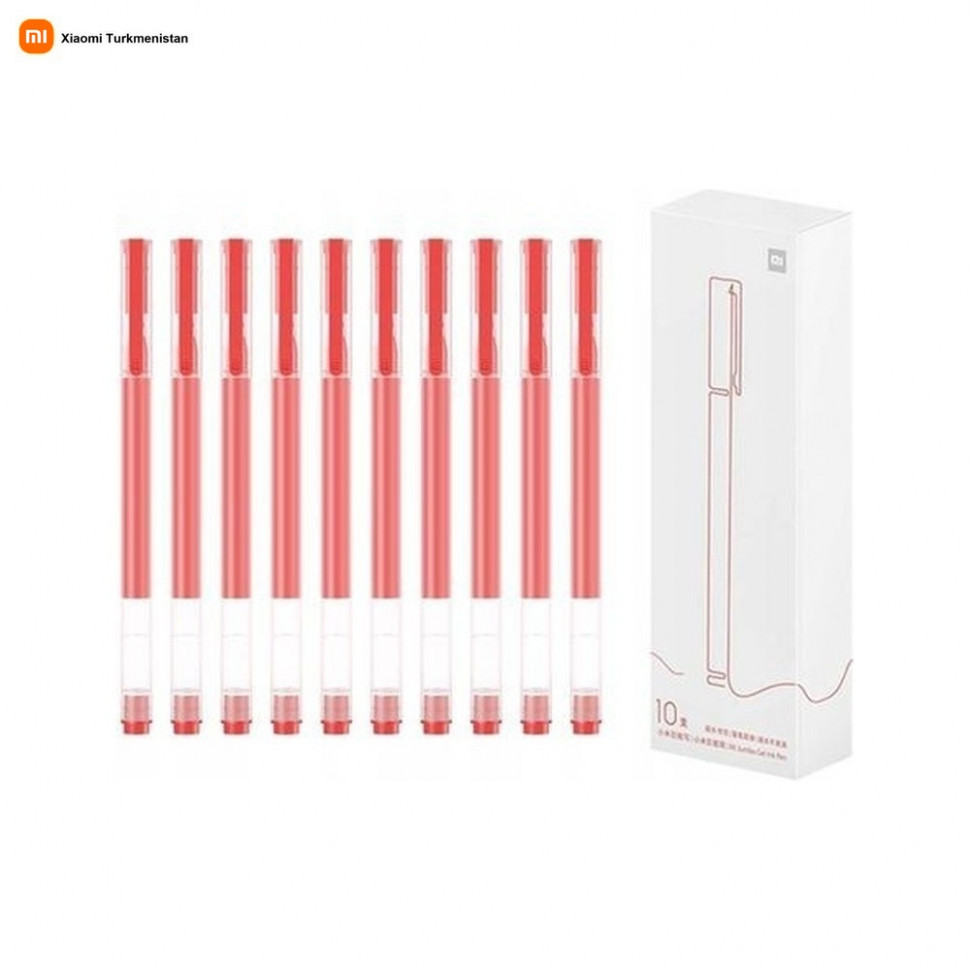 Набор гелевых ручек Xiaomi High-capacity красный (10 шт.)